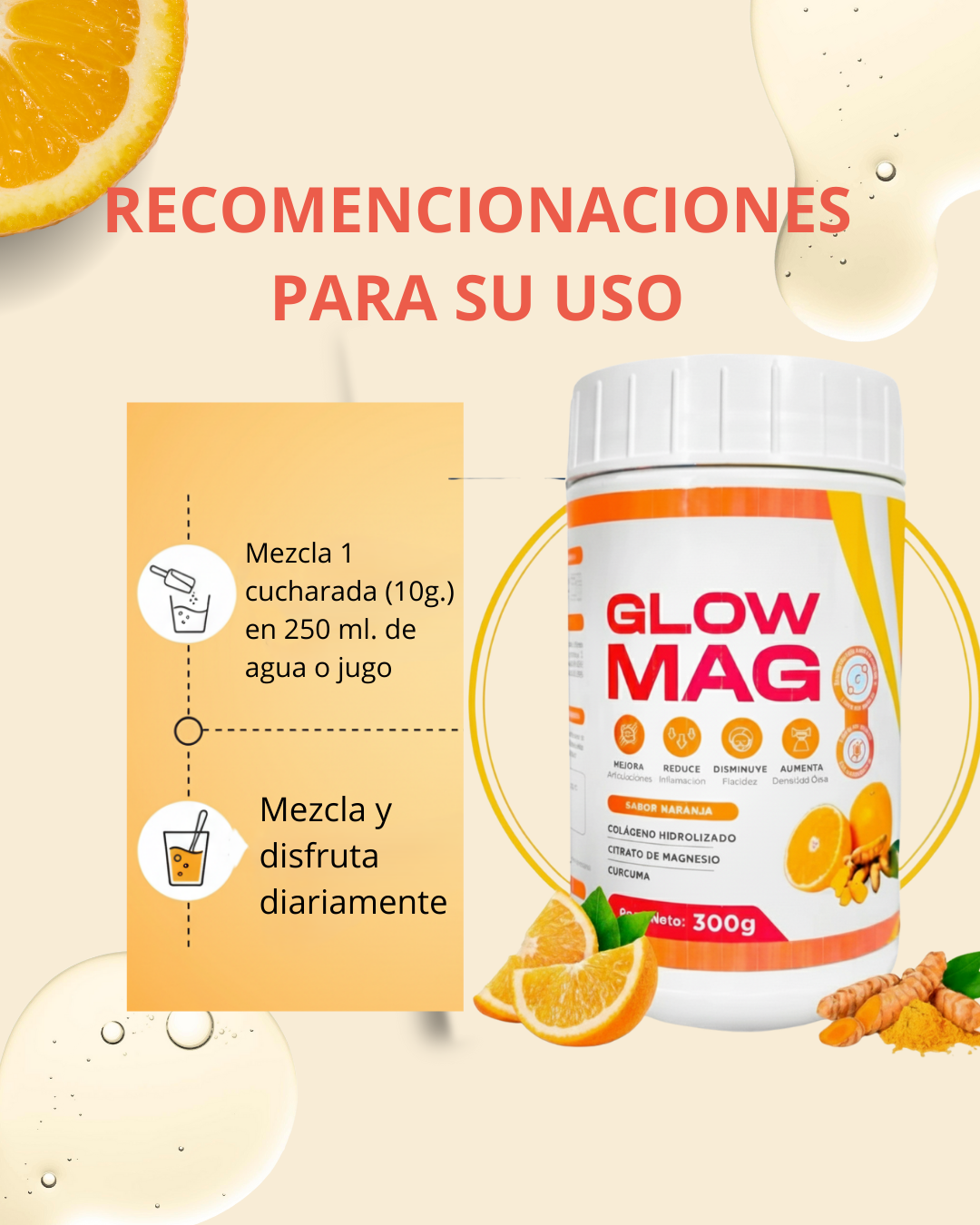 GLOW MAG -  Colágeno TRIPLE ACCIÓN