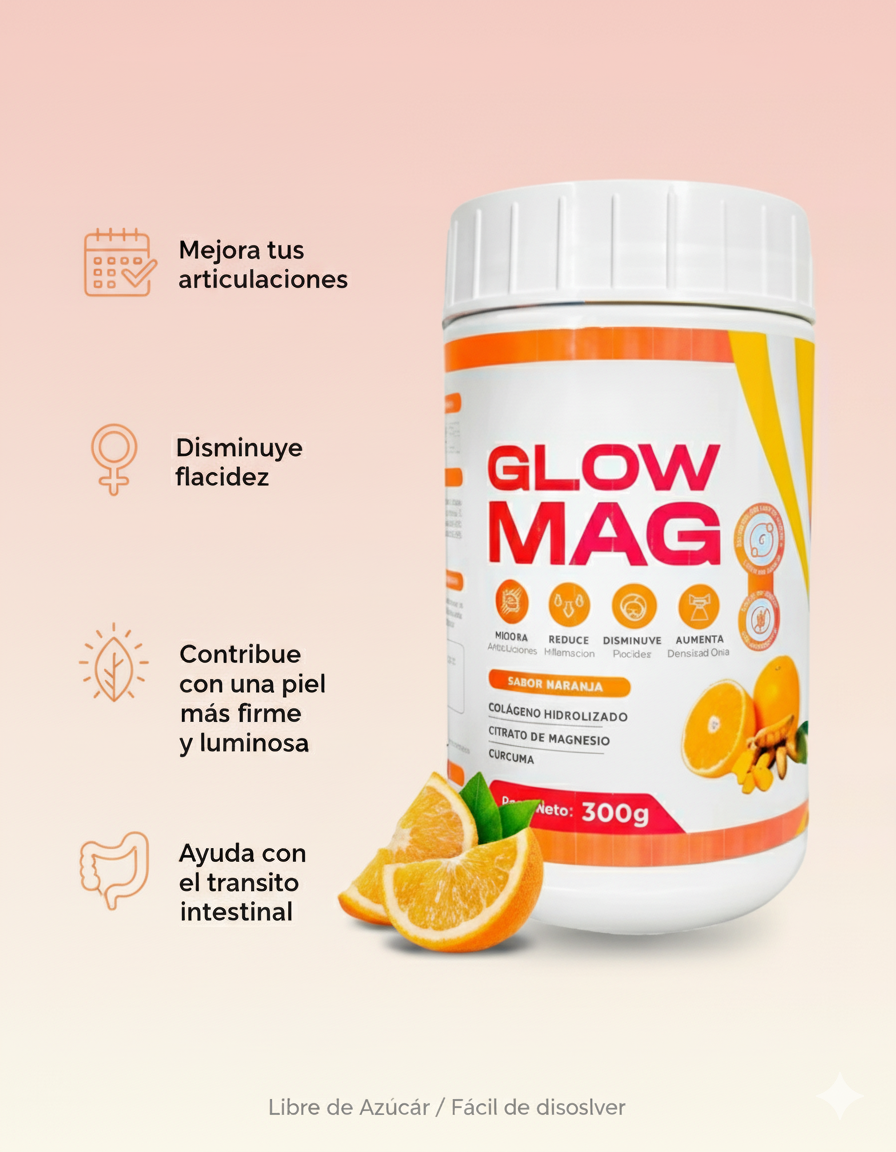 GLOW MAG -  Colágeno TRIPLE ACCIÓN